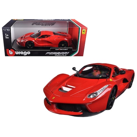 Bburago B 16001R-BK 1 isto 18 Ferrari LaFerrari F70 Wheels Diecast Model Car; Red with Black 16001R/BK